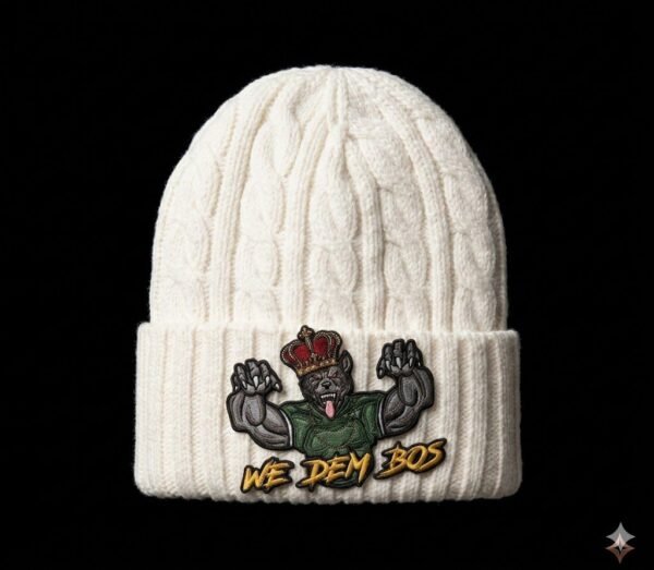 Acrylic Cuff Beanie w/Polyester Micro Fleece Lining