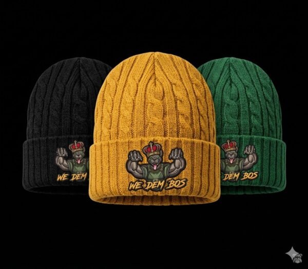 Acrylic Cuff Beanie w/Polyester Micro Fleece Lining